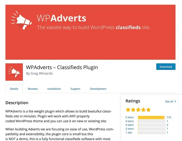 WPAdverts – Classifieds Plugin